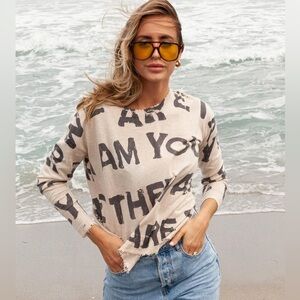 Lisa Todd Take A Stand Pullover Sweater Womens Size XS